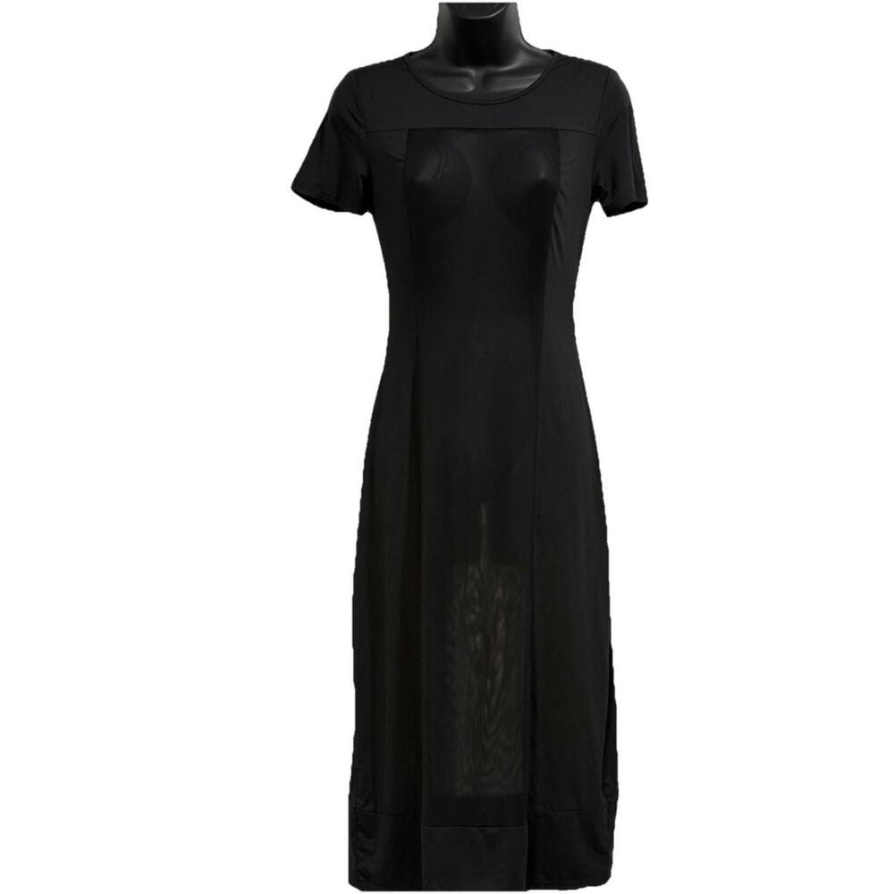 Zeagoo Sheer Sexy Black Dress Sz S